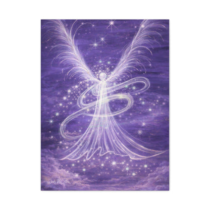 Archangel Zadkiel – Abstract Healing Frequency Art Canvas Print