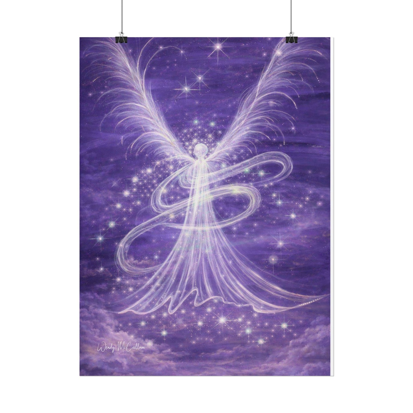 Archangel Zadkiel – Abstract Angel Fine Art Print Compassion, Forgiveness, Transformation