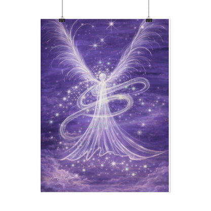 Archangel Zadkiel – Abstract Angel Fine Art Print Compassion, Forgiveness, Transformation