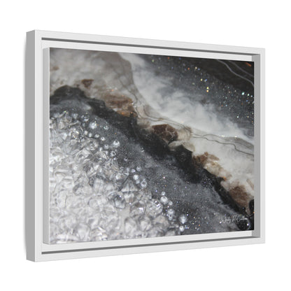 Grey Moonstone Framed Print - Opulence