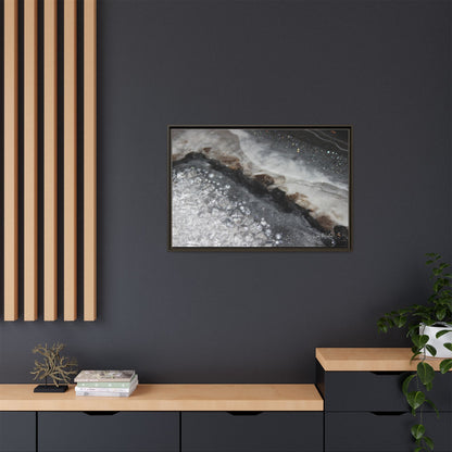 Grey Moonstone Framed Print - Opulence
