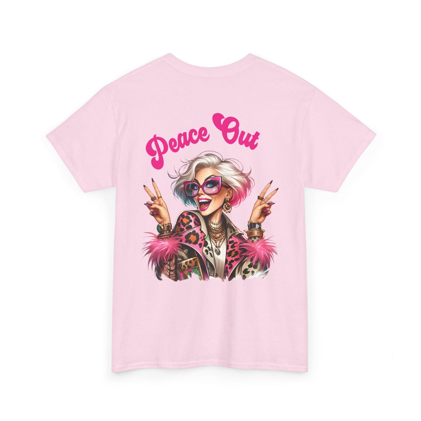 Peace Out – Glam Confidence Woman in Her Prime T-Shirt