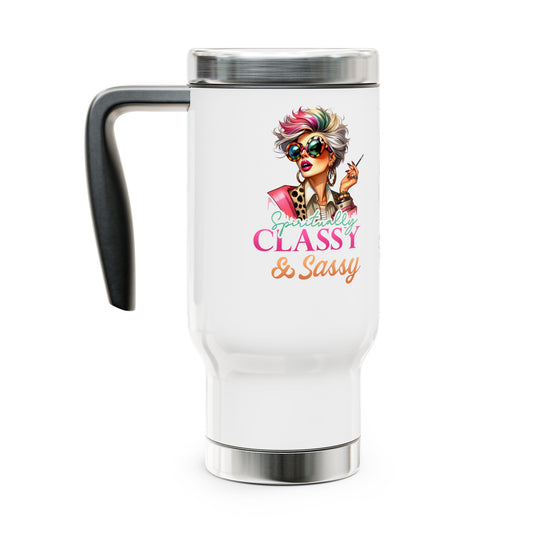 Spiritually Classy & Sassy – Stainless Steel Travel Mug (14oz)