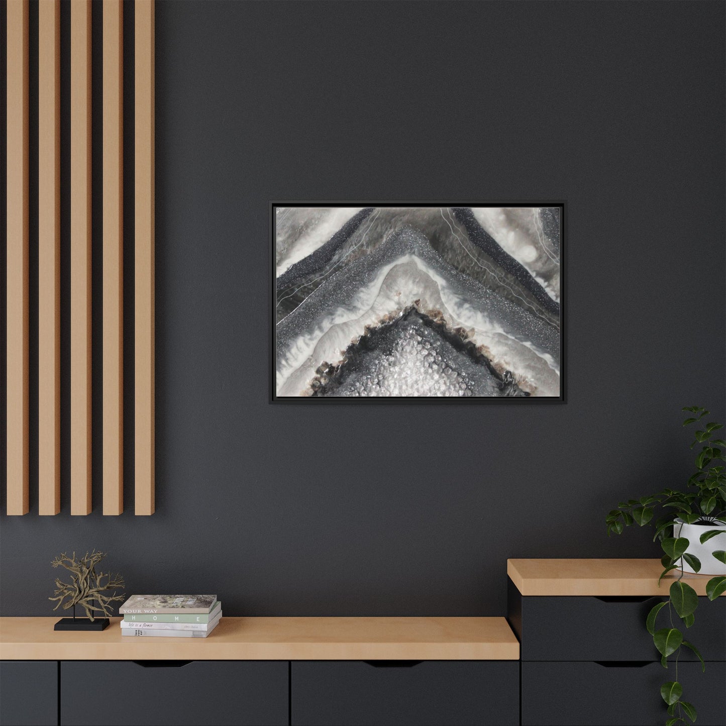 Grey Moonstone Framed Print - Splendour