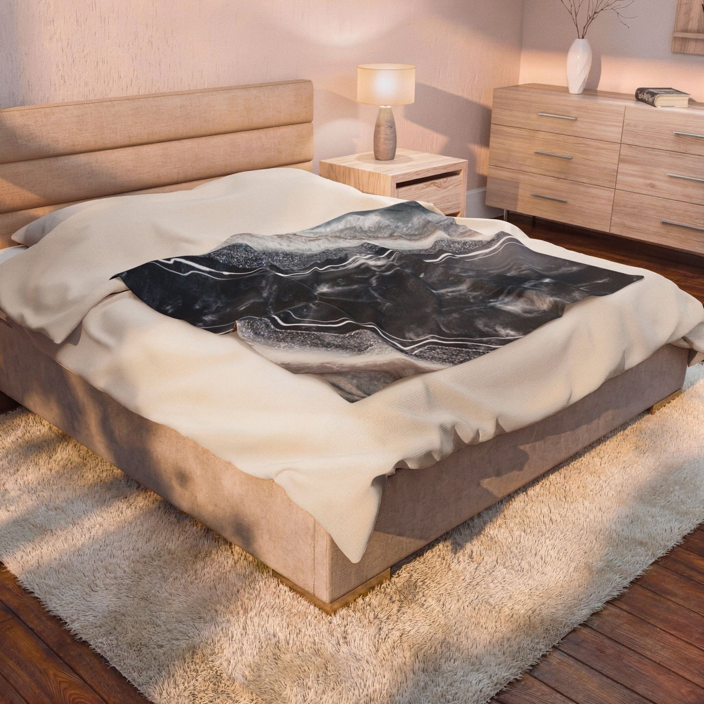 Vista Elegance - Velveteen Plush Blanket