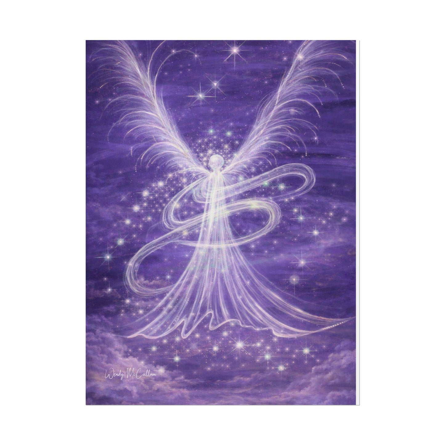 Archangel Zadkiel – Abstract Angel Fine Art Print Compassion, Forgiveness, Transformation