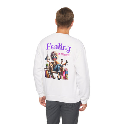 Healing in Progress – Strong Woman Empowerment Sweatshirt