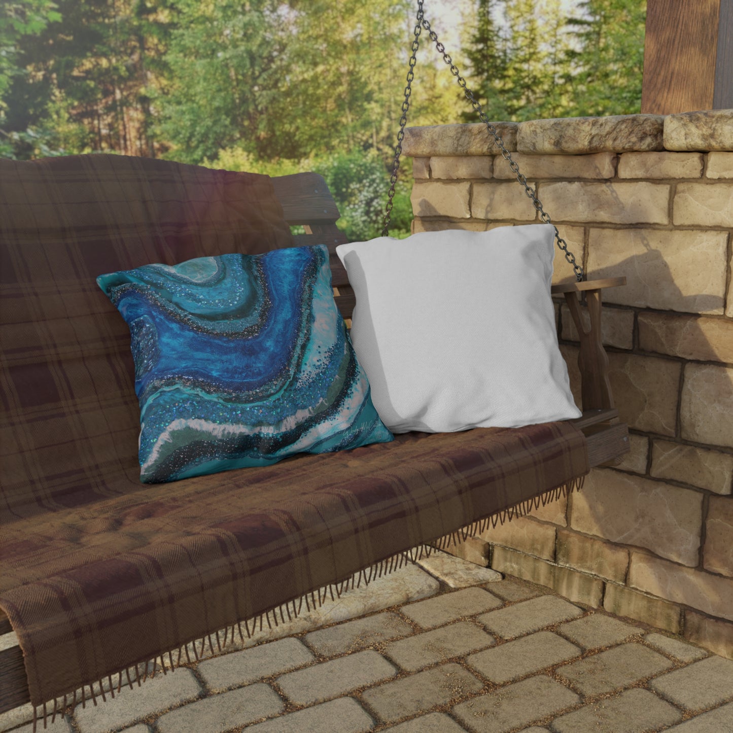 Elucidation Splendour Outdoor Pillow - Patio Cushion