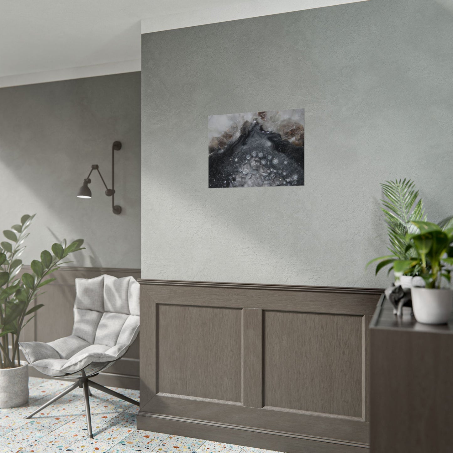 Grey Moonstone Fine Art Print - Elegance