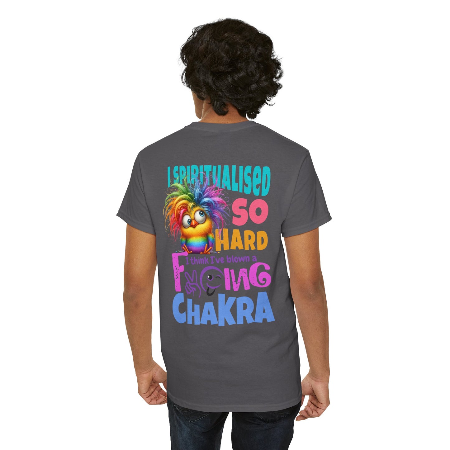 I Spiritualised Too Hard… I Think I’ve Blown a Chakra – Funny Rainbow Chick T-Shirt