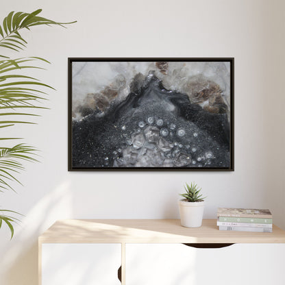 Grey Moonstone Framed Print - Elegance