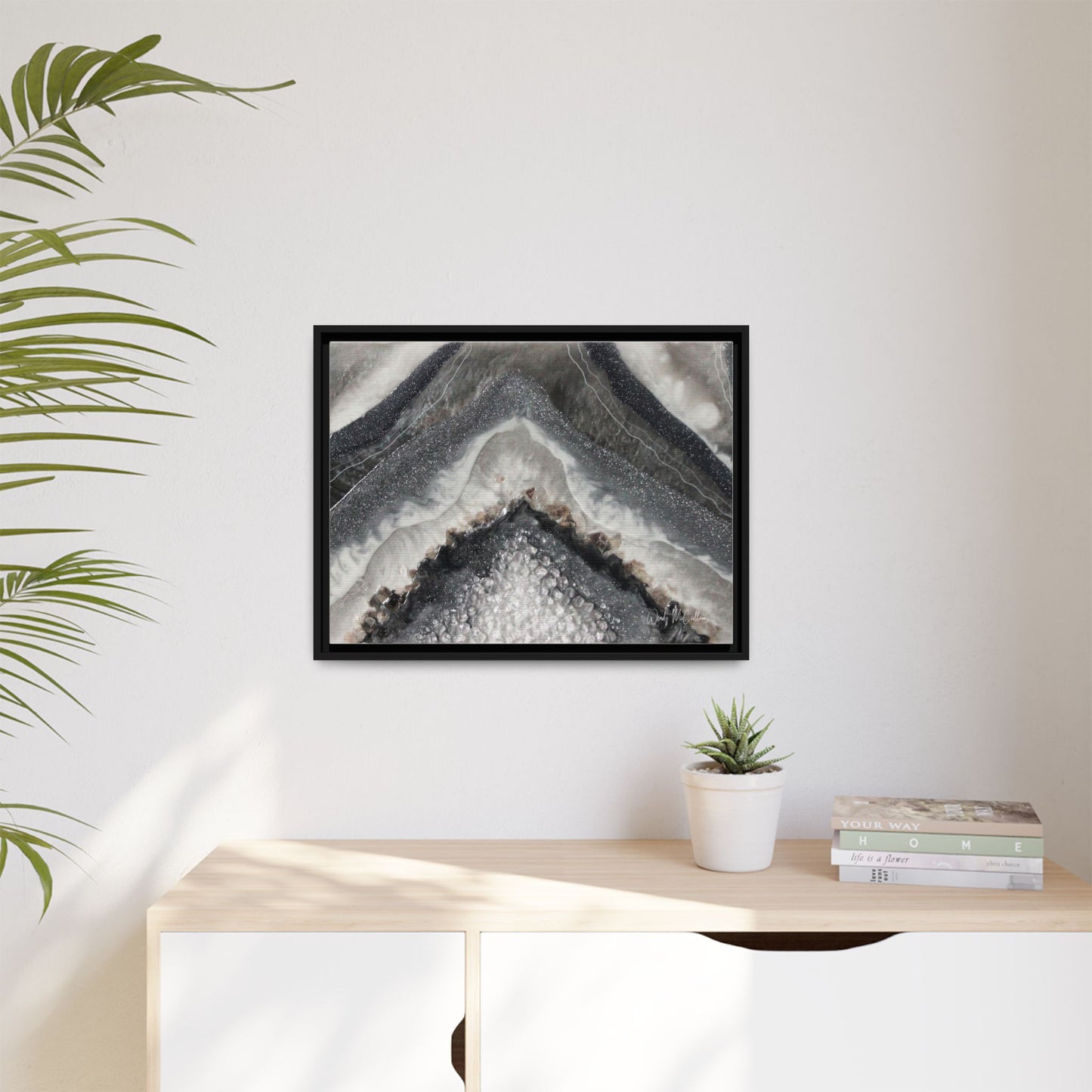 Grey Moonstone Framed Print - Splendour