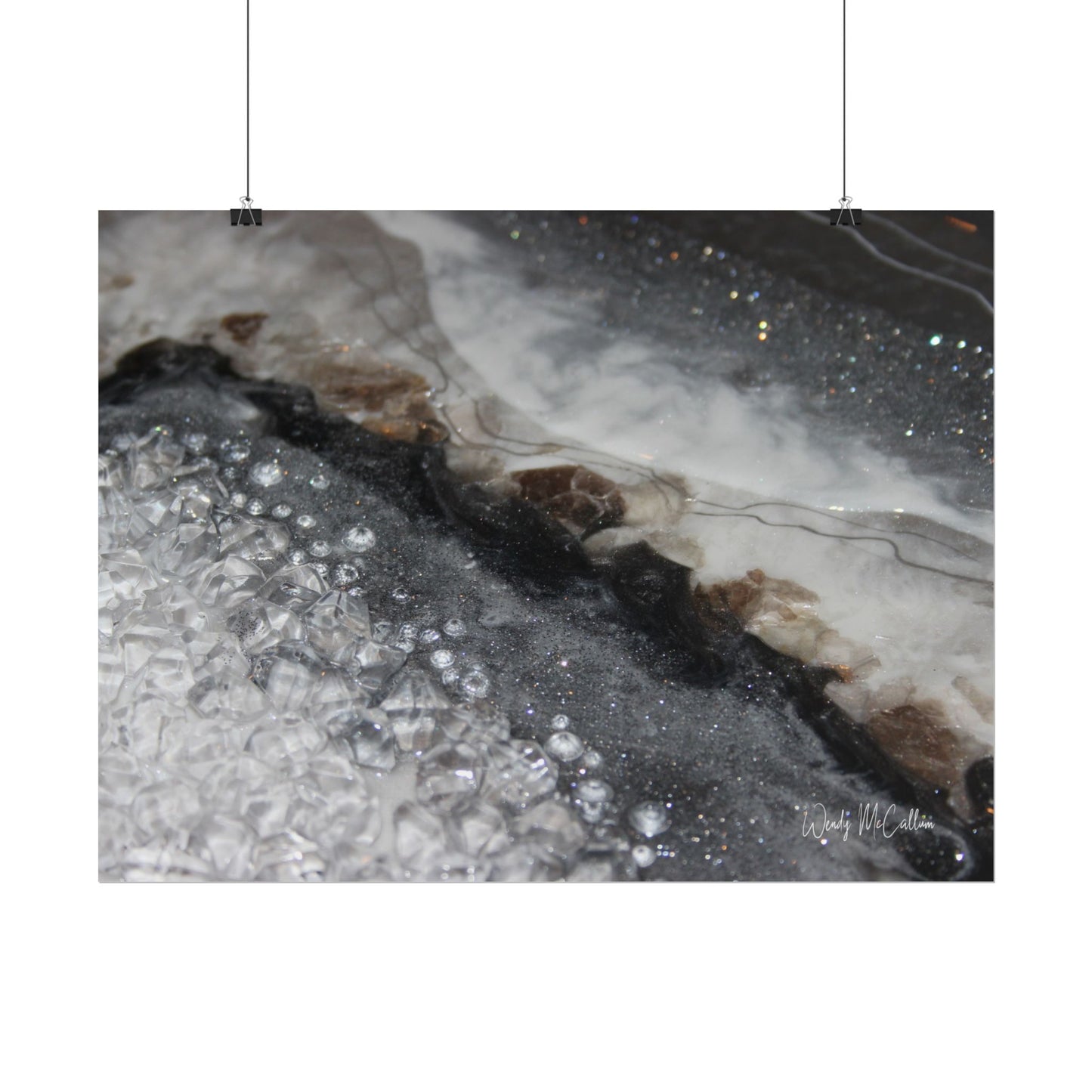 Grey Moonstone Fine Art Print - Opulence