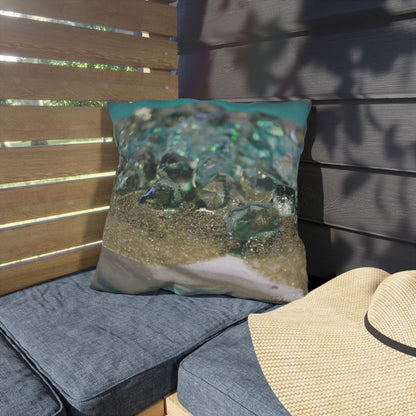 Dioptase Elegance Outdoor Pillow - Patio Cushion
