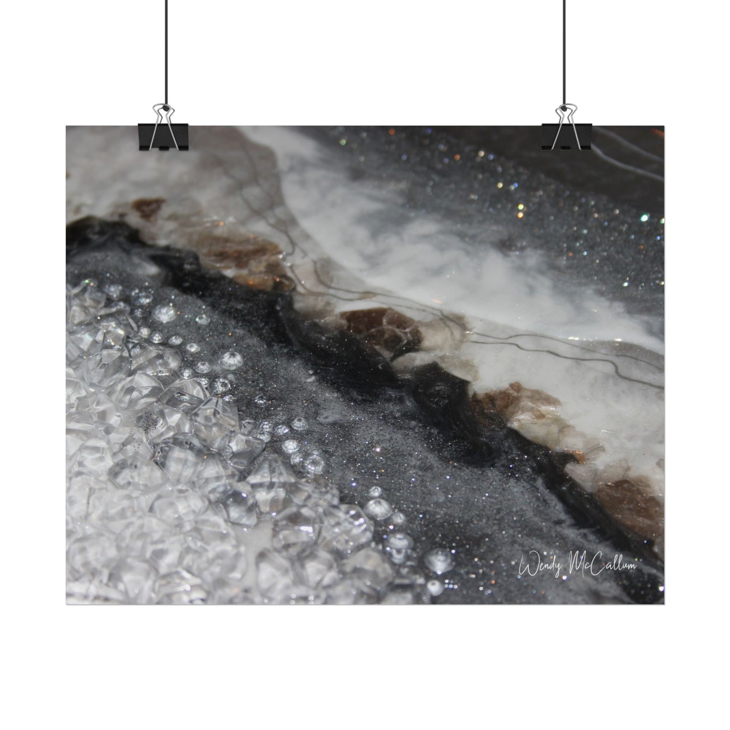 Grey Moonstone Fine Art Print - Opulence