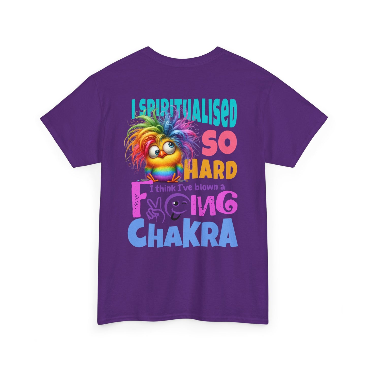 I Spiritualised Too Hard… I Think I’ve Blown a Chakra – Funny Rainbow Chick T-Shirt
