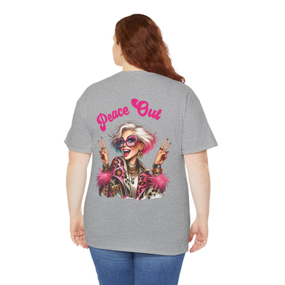Peace Out – Glam Confidence Woman in Her Prime T-Shirt