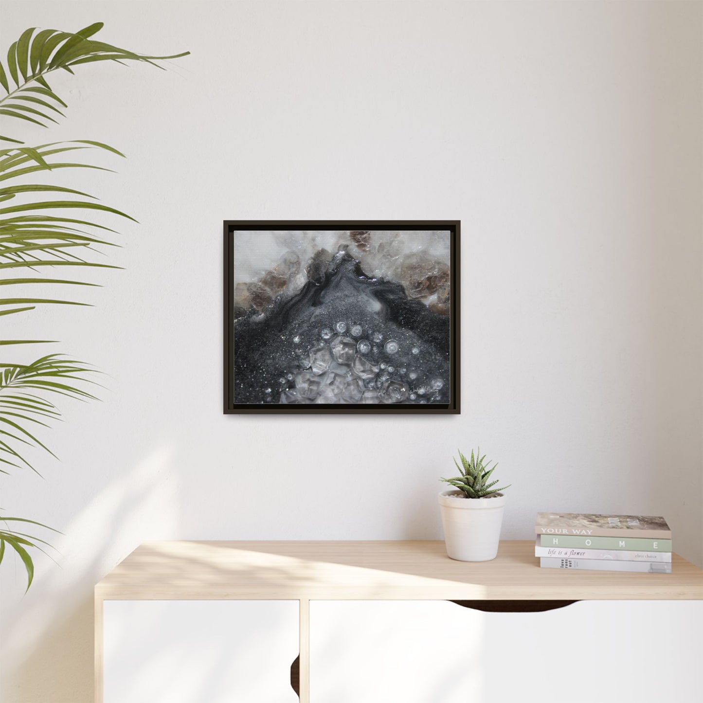 Grey Moonstone Framed Print - Elegance