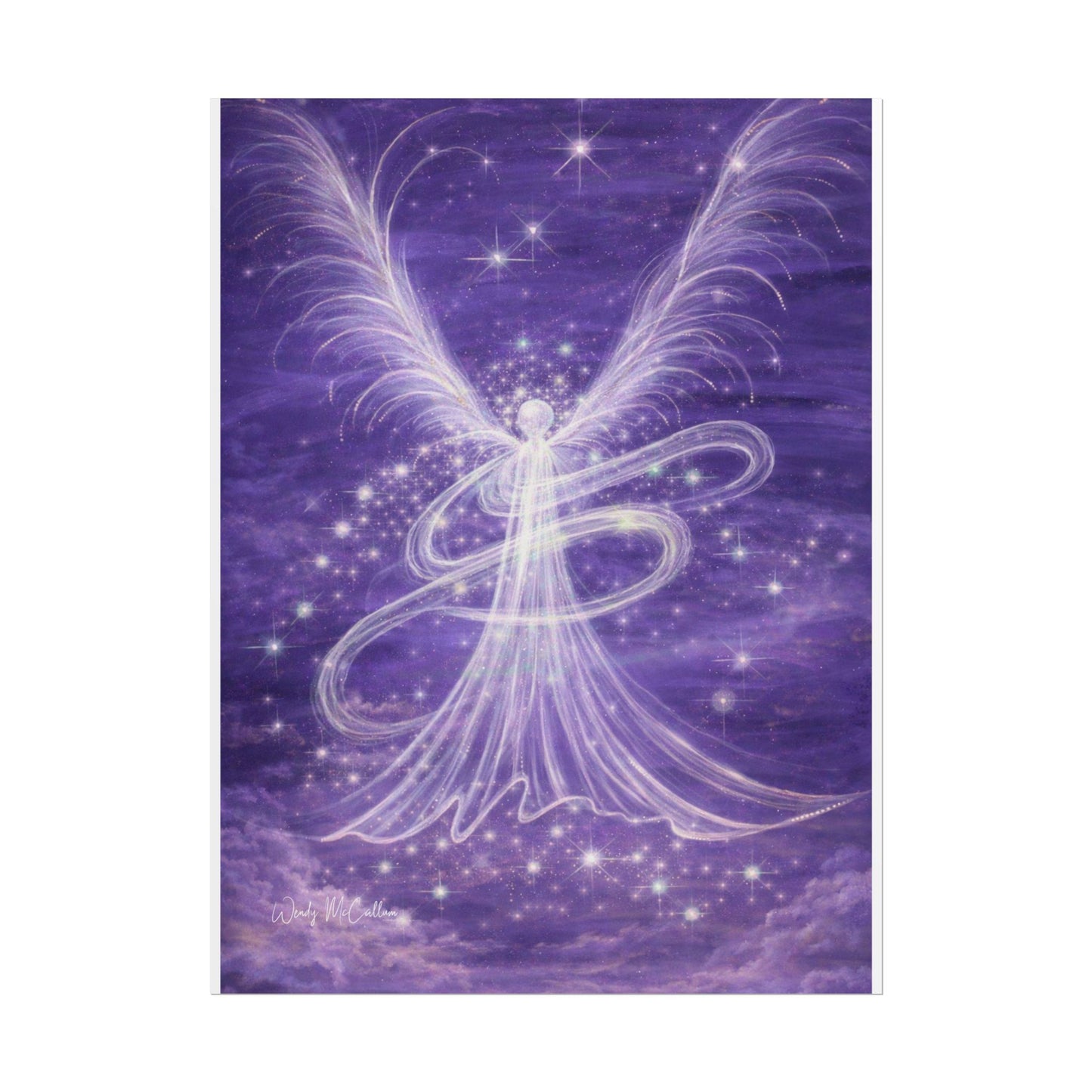 Archangel Zadkiel – Abstract Angel Fine Art Print Compassion, Forgiveness, Transformation