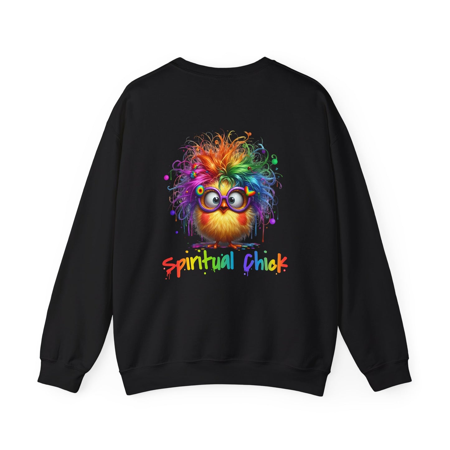 Spiritual Chick – Cute High-Vibe Rainbow Sweatshirt