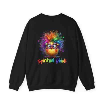 Spiritual Chick – Cute High-Vibe Rainbow Sweatshirt