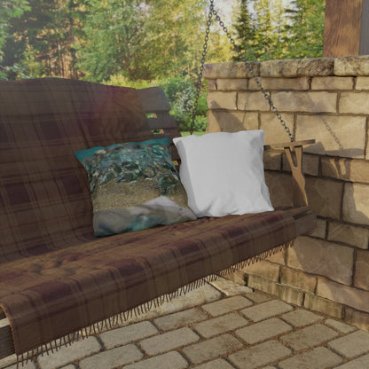 Dioptase Elegance Outdoor Pillow - Patio Cushion