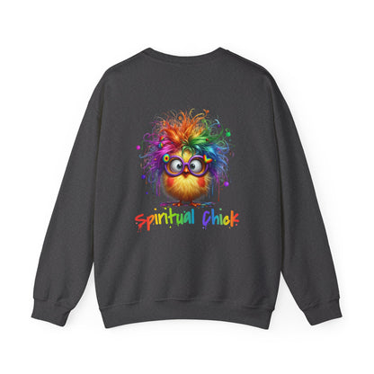 Spiritual Chick – Cute High-Vibe Rainbow Sweatshirt