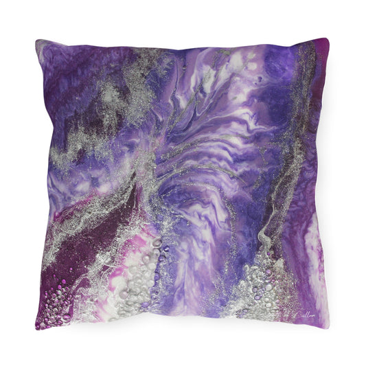 Amethyst Dreams Splendour Outdoor Pillow — Patio Cushion