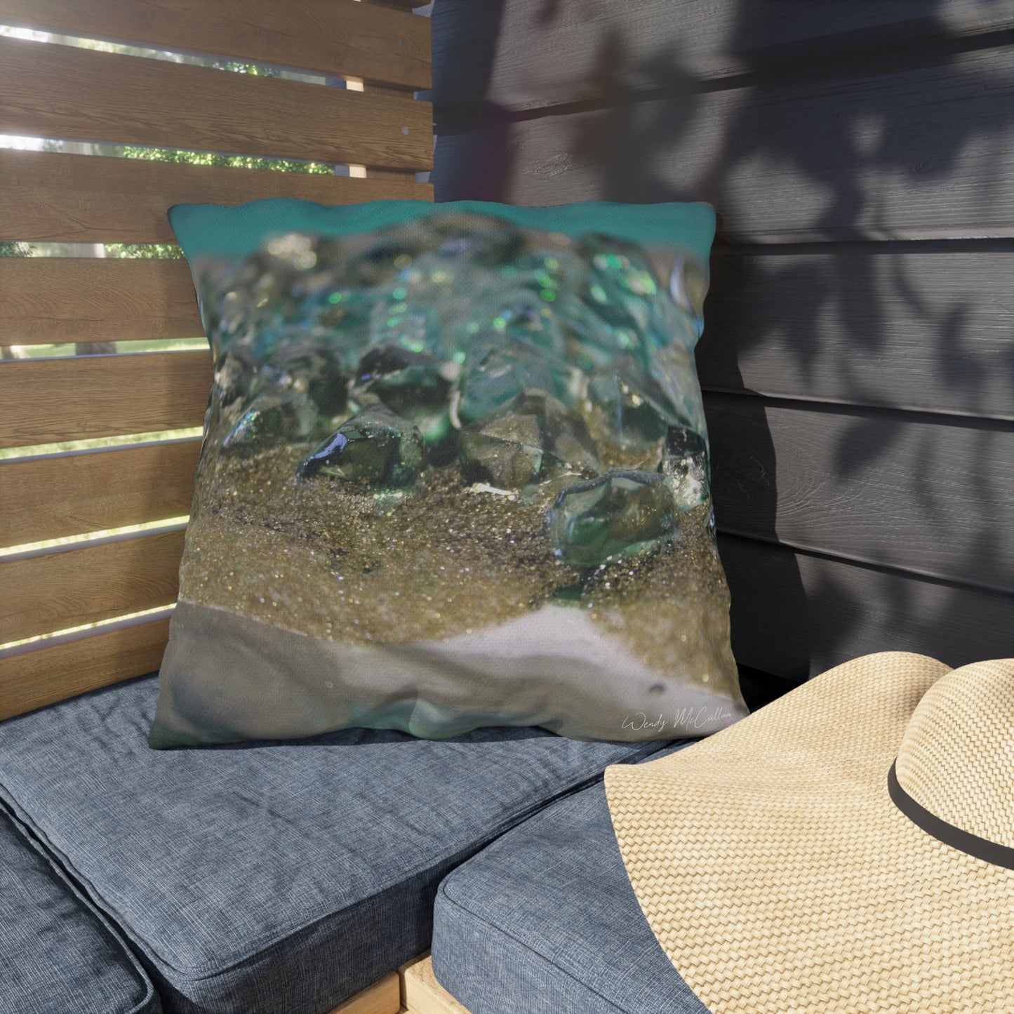 Dioptase Elegance Outdoor Pillow - Patio Cushion