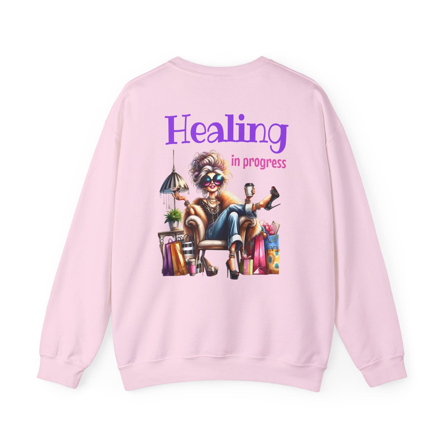 Healing in Progress – Strong Woman Empowerment Sweatshirt
