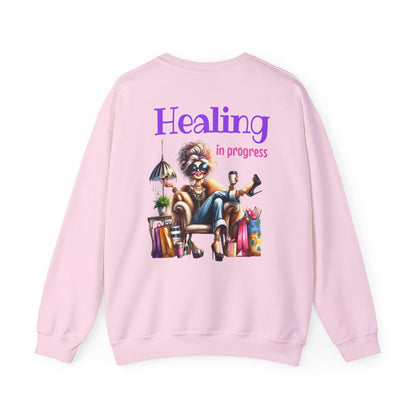 Healing in Progress – Strong Woman Empowerment Sweatshirt