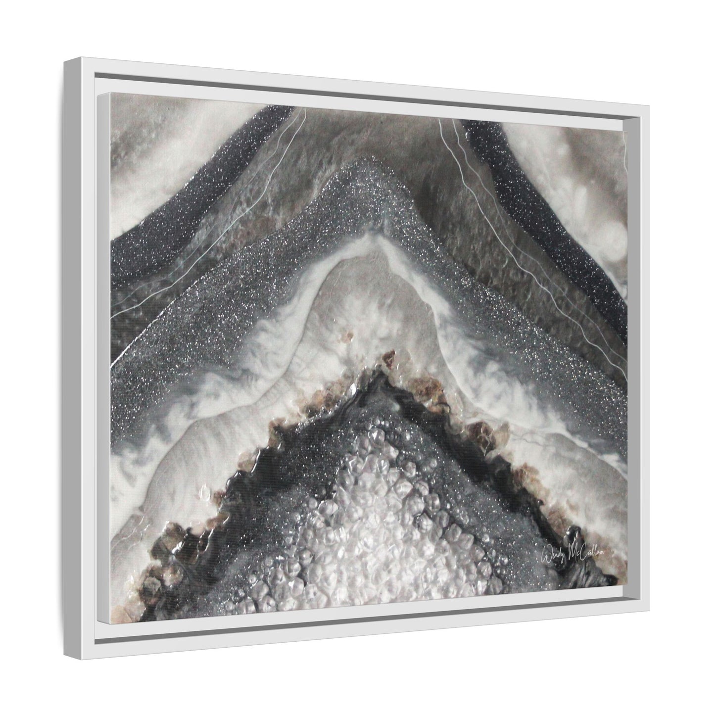 Grey Moonstone Framed Print - Splendour
