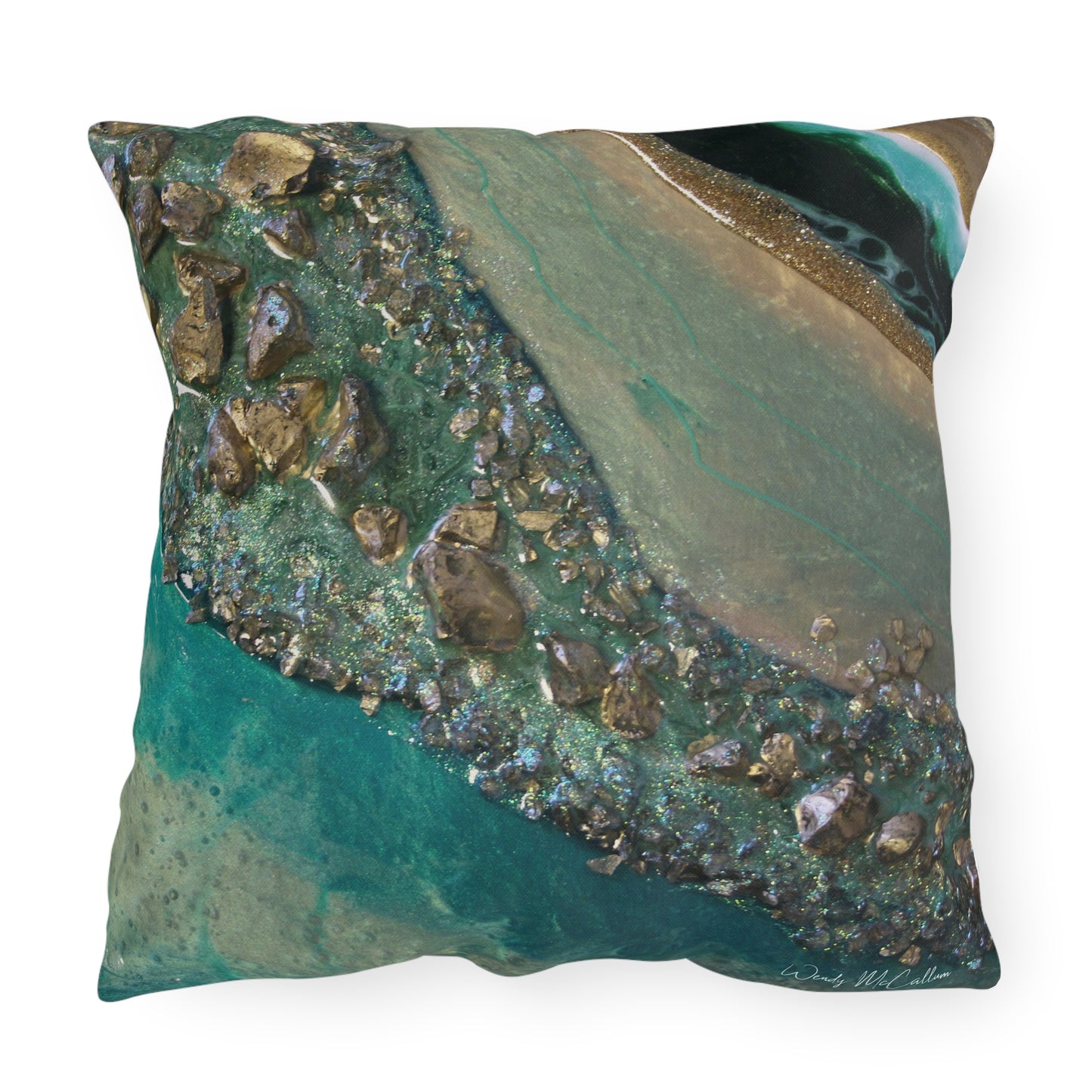 Dioptase Grace Outdoor Pillow - Patio Cushion