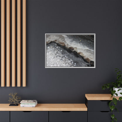 Grey Moonstone Framed Print - Opulence