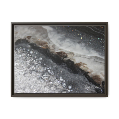 Grey Moonstone Framed Print - Opulence