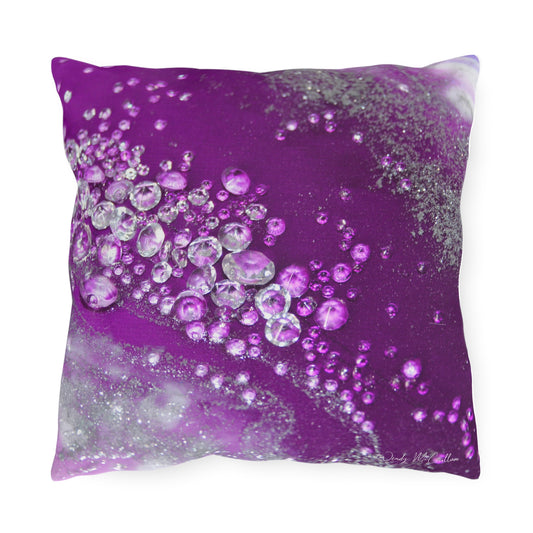 Amethyst Dreams Grace Outdoor Pillow - Patio Cushion