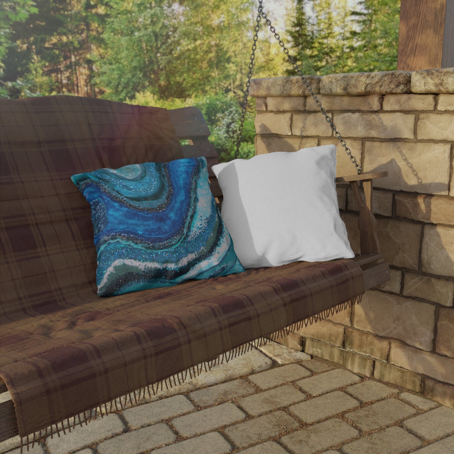 Elucidation Splendour Outdoor Pillow - Patio Cushion