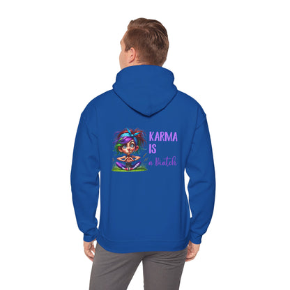 Karma Is a Biatch – Cute but Savage Yoga Girl Hoodie