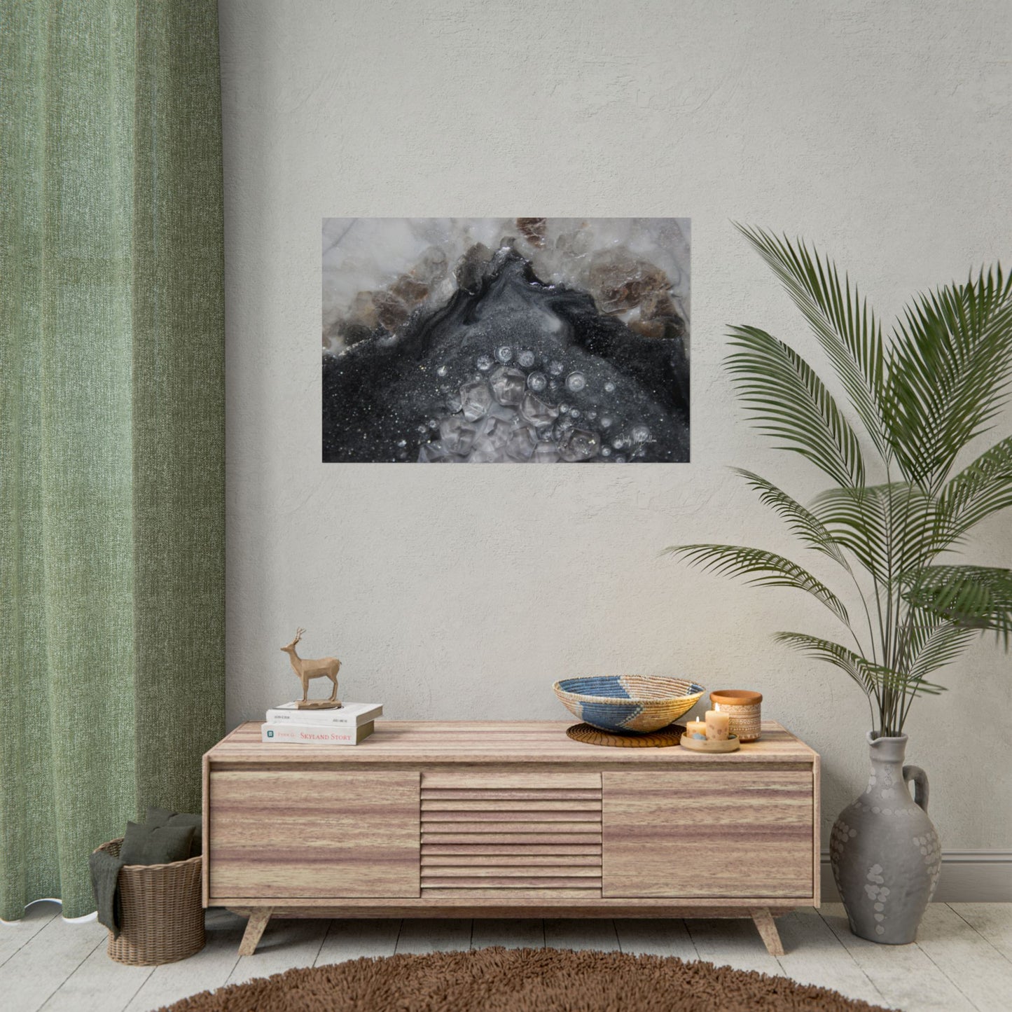 Grey Moonstone Fine Art Print - Elegance
