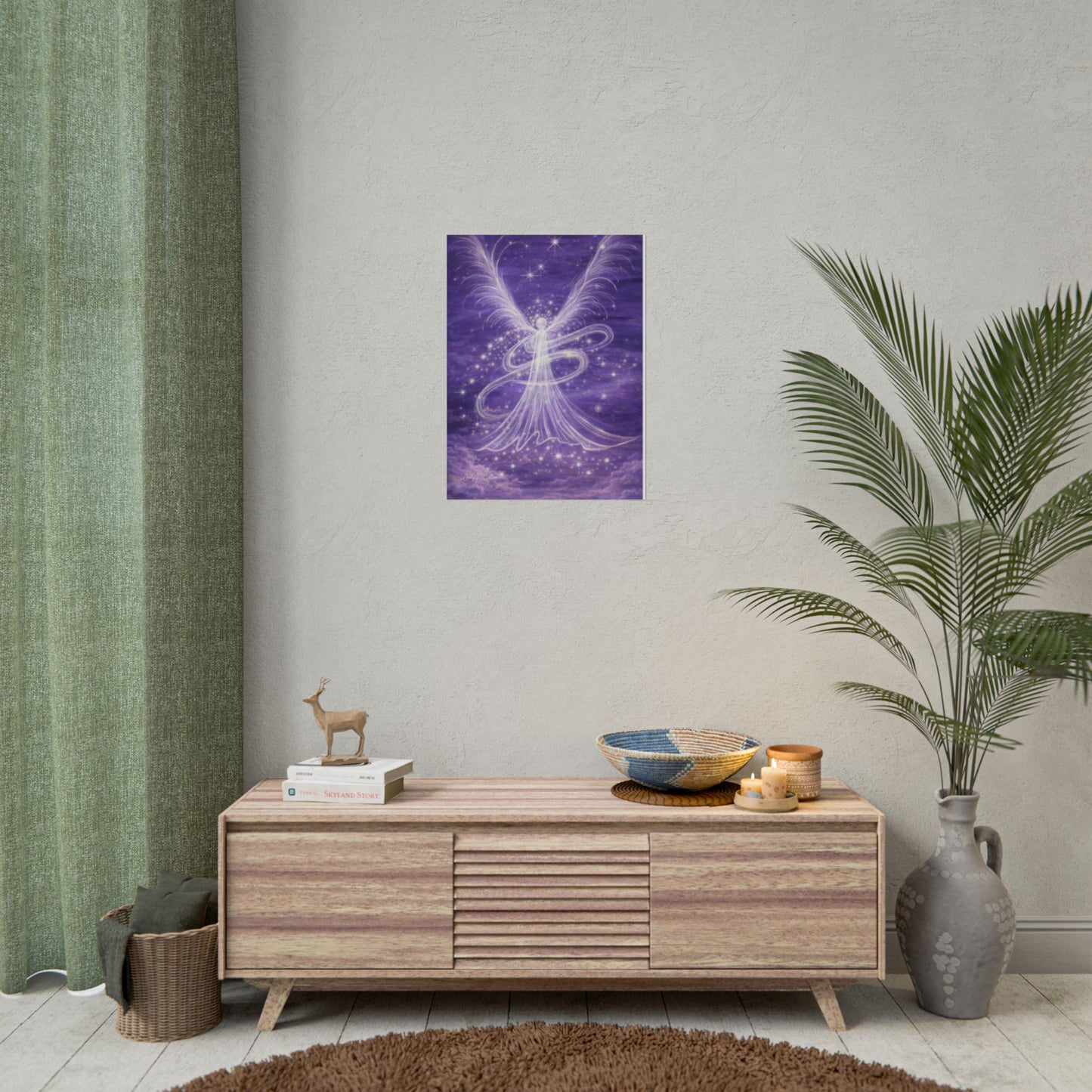 Archangel Zadkiel – Abstract Angel Fine Art Print Compassion, Forgiveness, Transformation