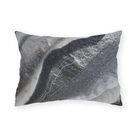 Grey Moonstone Grace  Outdoor Pillow – Patio Cushion