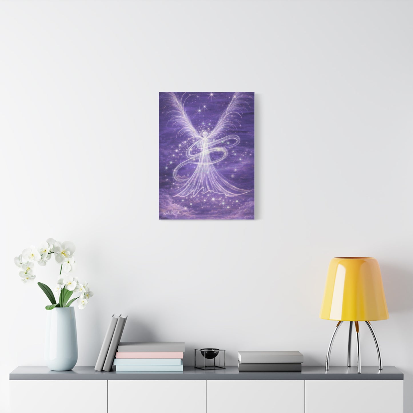 Archangel Zadkiel – Abstract Healing Frequency Art Canvas Print