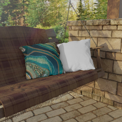 Dioptase Splendour Outdoor Pillow - Patio Cushion