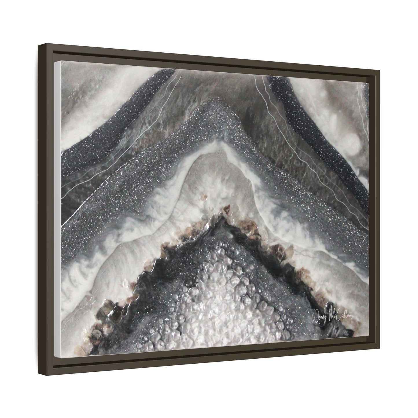 Grey Moonstone Framed Print - Splendour