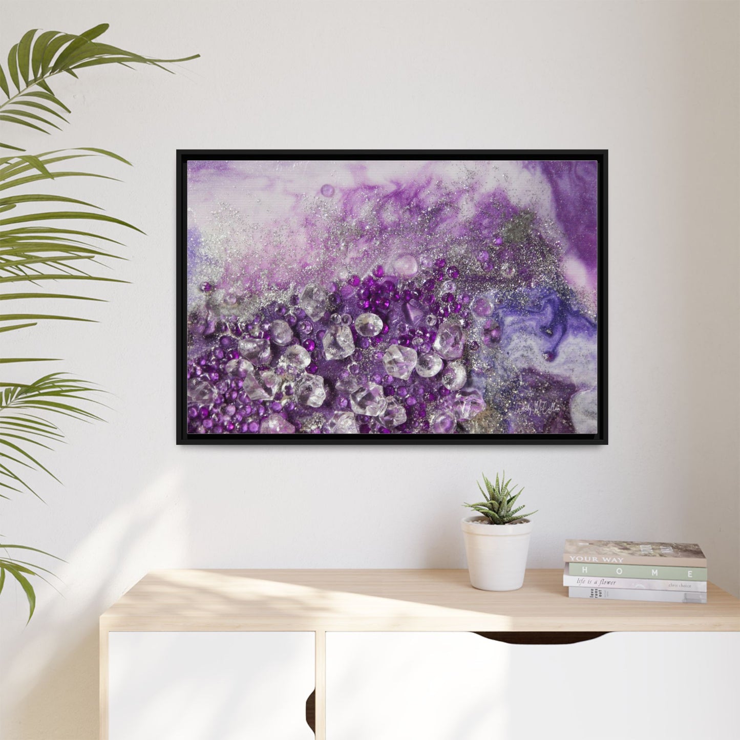 Amethyst Dreams Framed Print - Elegance
