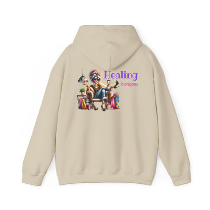 Healing in Progress – Strong Woman Empowerment Hoodie