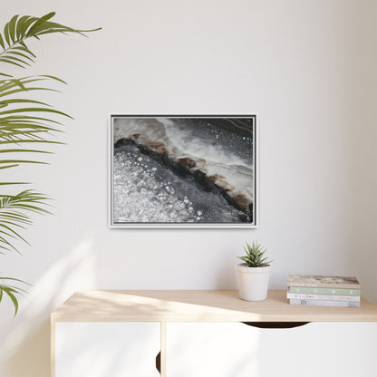Grey Moonstone Framed Print - Opulence