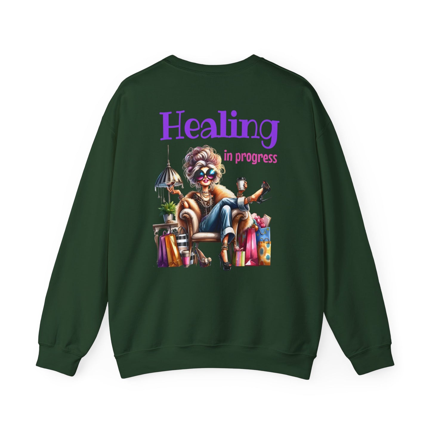 Healing in Progress – Strong Woman Empowerment Sweatshirt