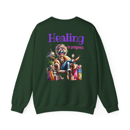 Healing in Progress – Strong Woman Empowerment Sweatshirt