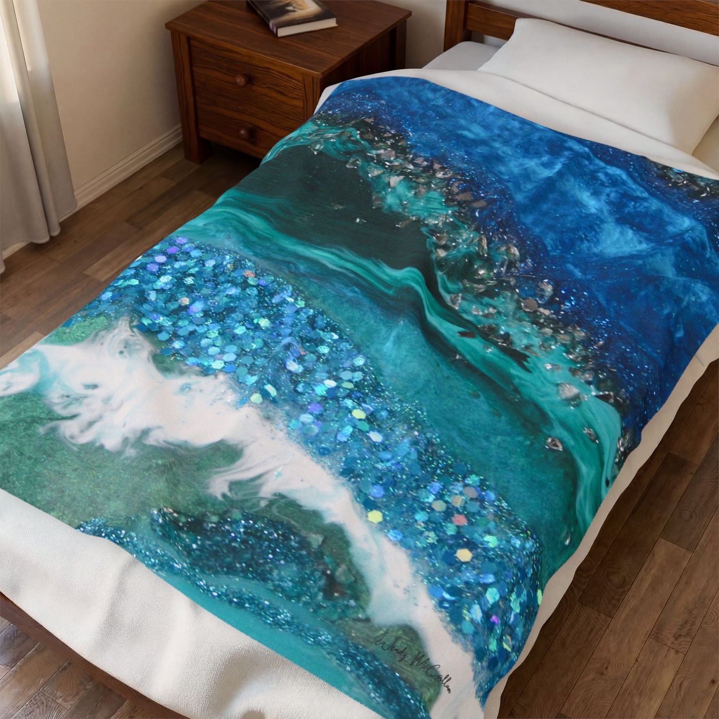 Elucidation Grace - Velveteen Plush Blanket